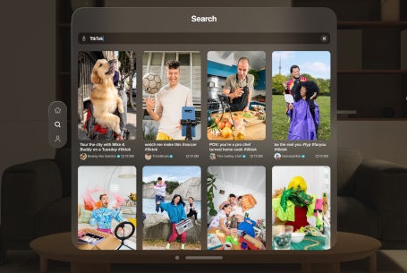 Tiktok Releases Vision Pro App with Immersive Content View