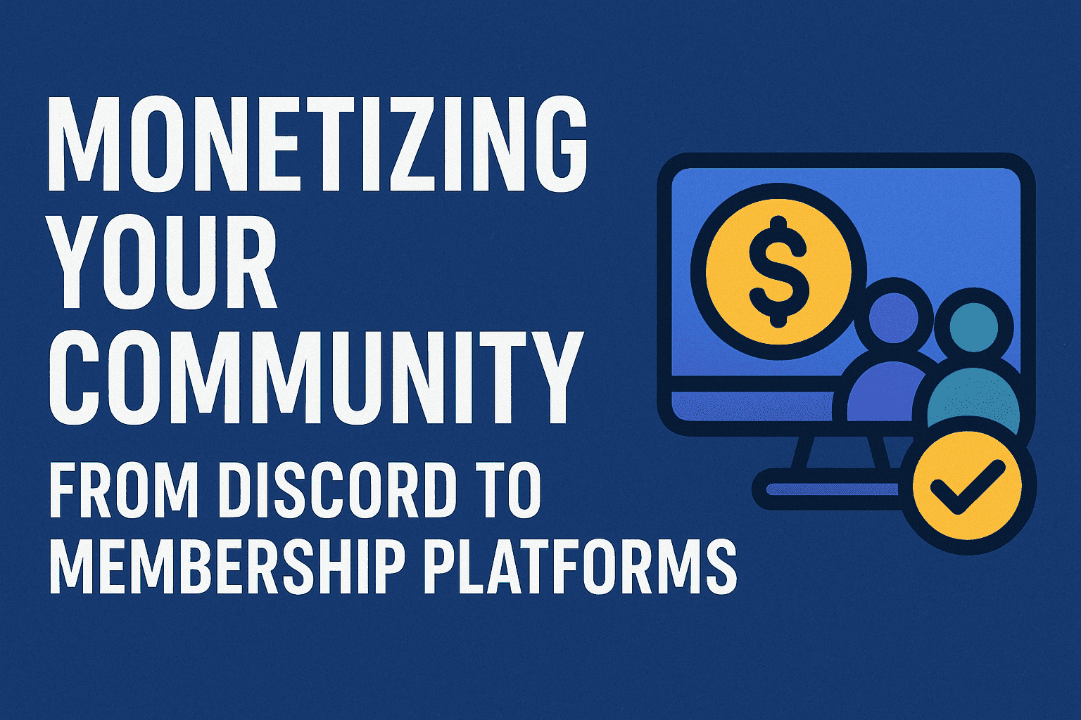 Monetizing Your Community