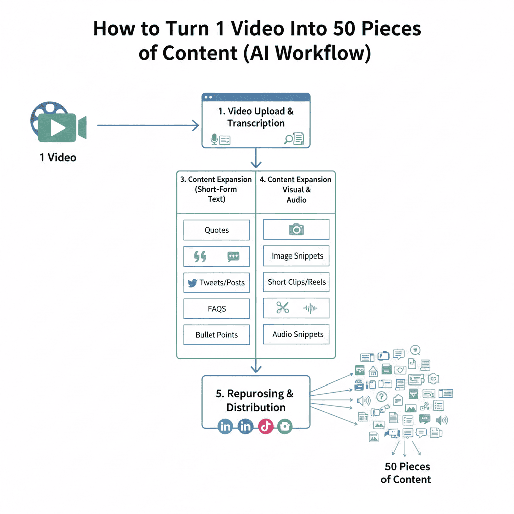 1 Video Into 50 Pieces of Content