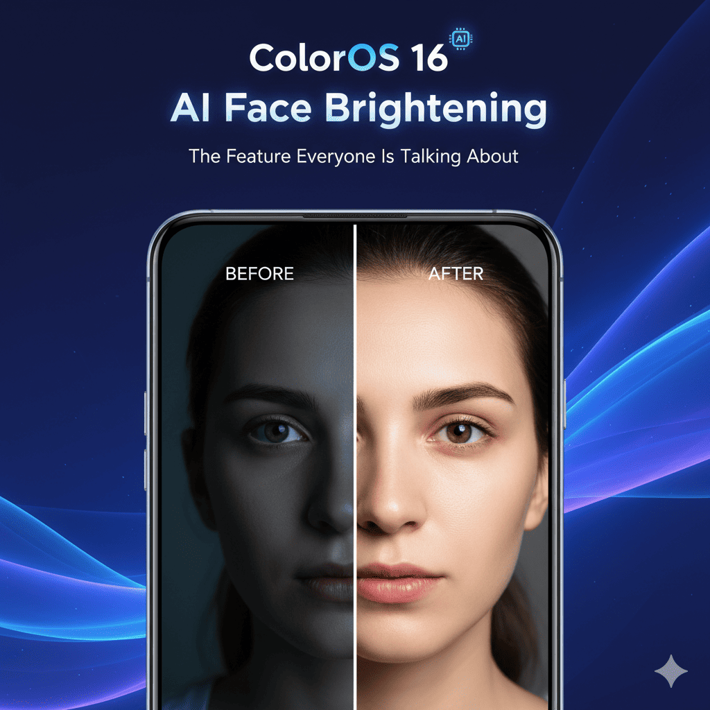 ColorOS 16 AI Face Brightening