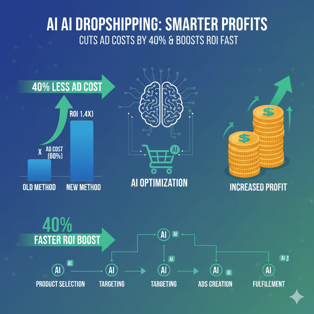AI Dropshipping Cuts Ad costs