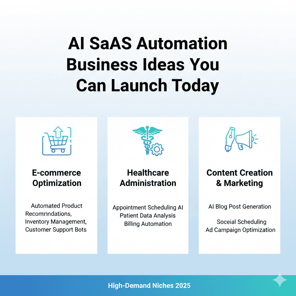  AI SaaS Automation Business Ideas
