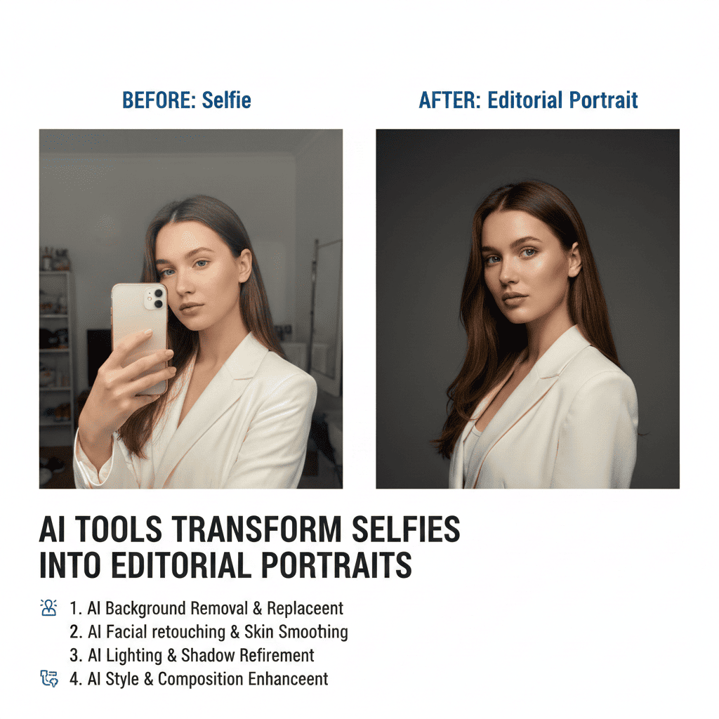 Transform Selfies Into Editorial Portraits