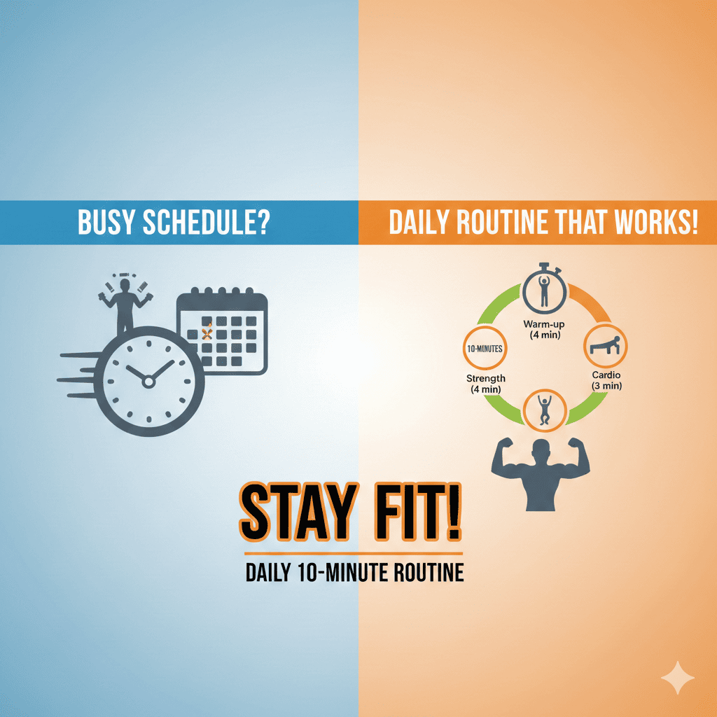 stay fit with a busy schedule