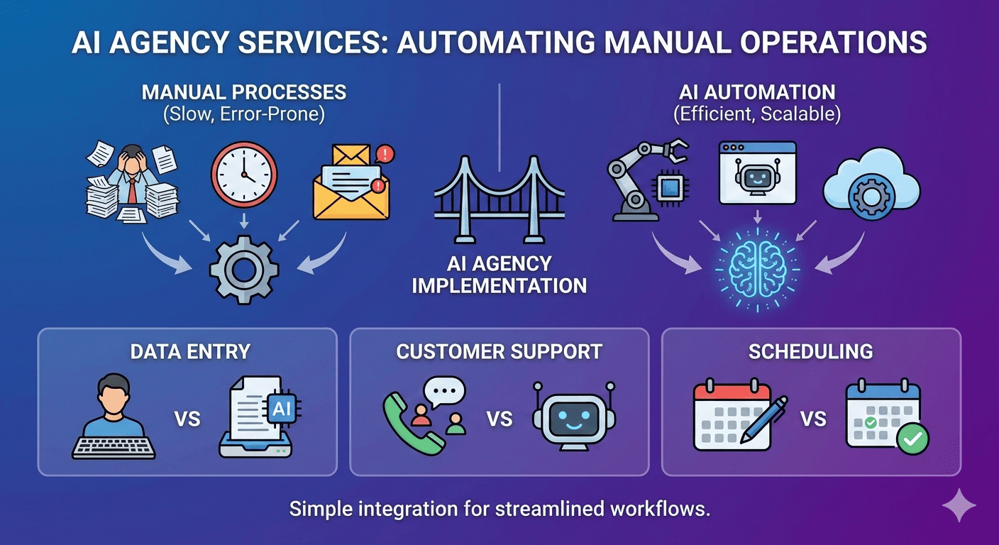 AI Agency Services That Automate Manual Operations