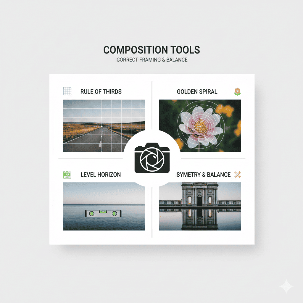 Composition Tools That Correct Framing & Balance