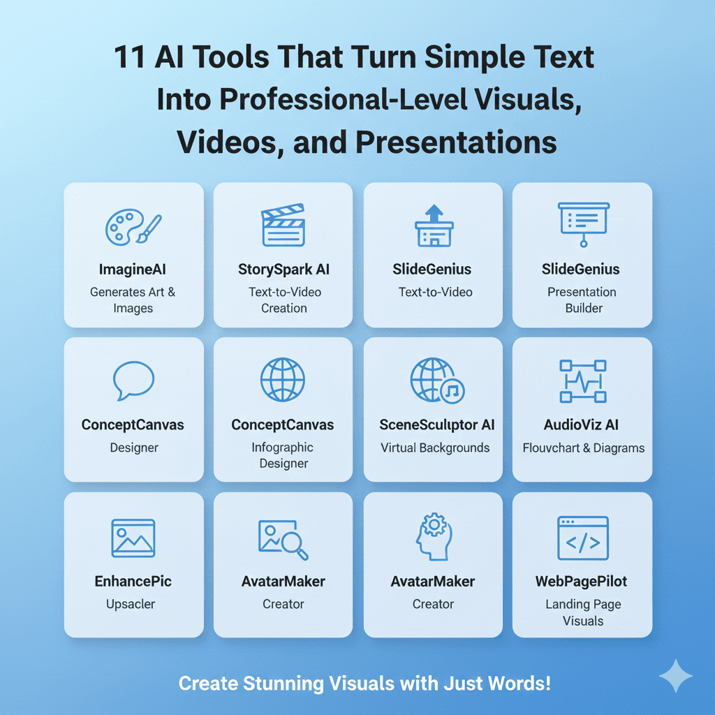 turn simple text into Professional-level visuals