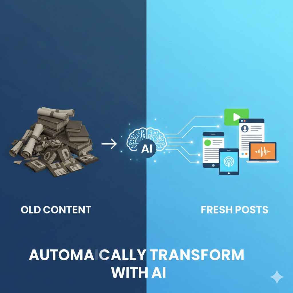 convert old content into fresh posts automatically