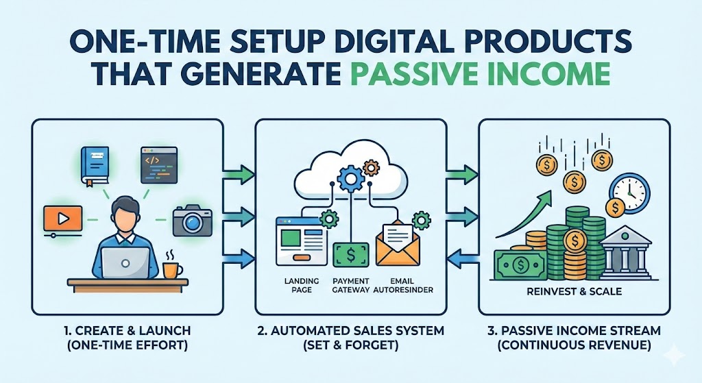 One-Time Setup Digital Products