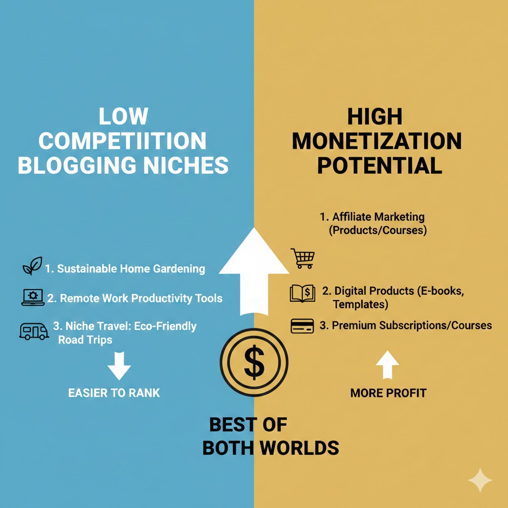 Low Competition Blogging Niches