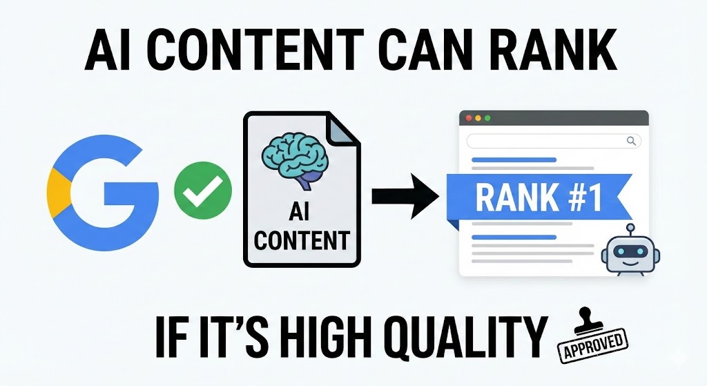 Google Confirms AI Content can rank