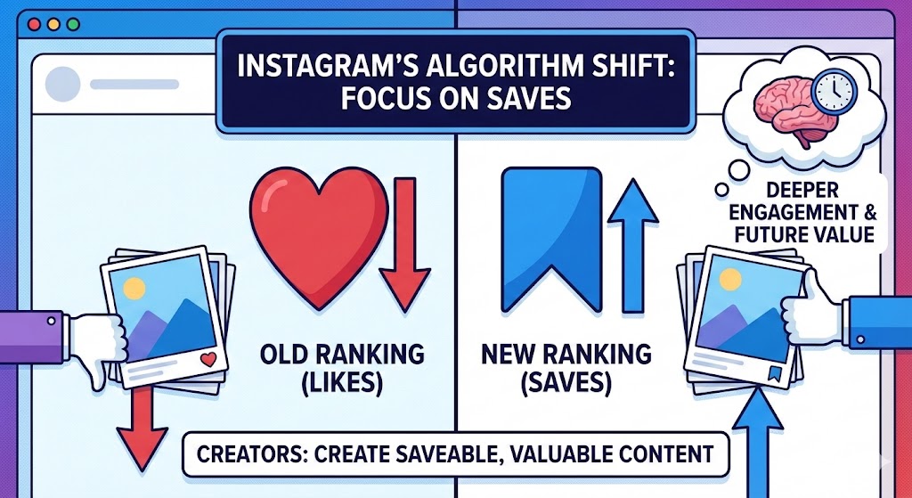 Instagram Now Ranks Posts by Saves