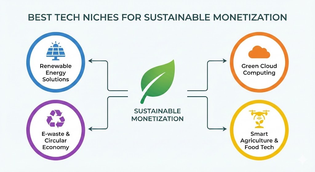 Best Tech Niches for Sustainable Monetization