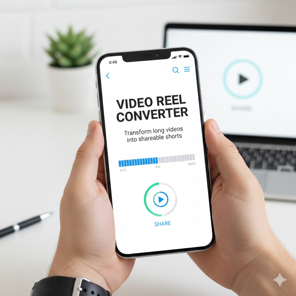 Converts Long Videos Into Share-Ready Reels