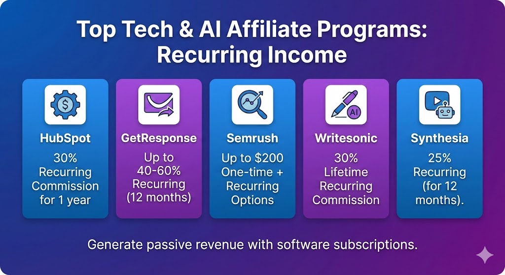 Top Tech & AI Affiliate Programs