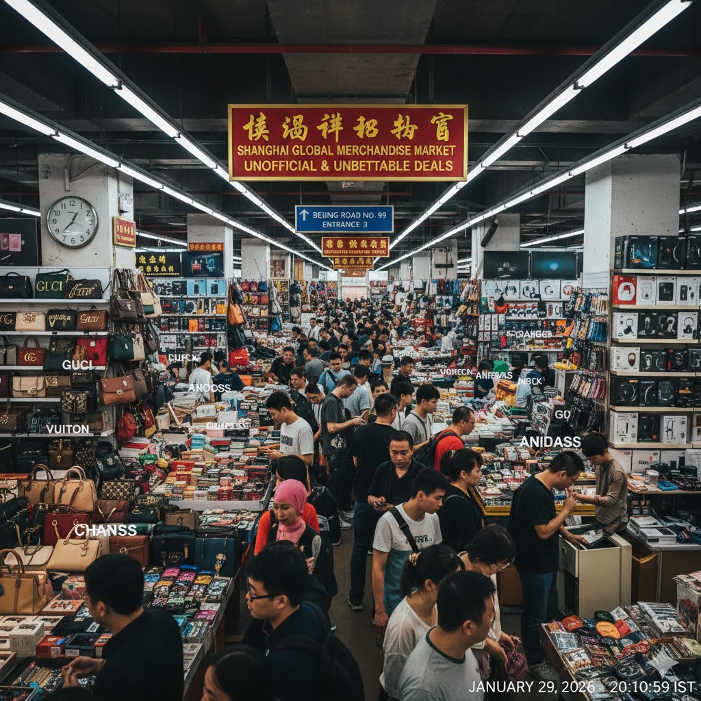Largest fake market in Shanghai China