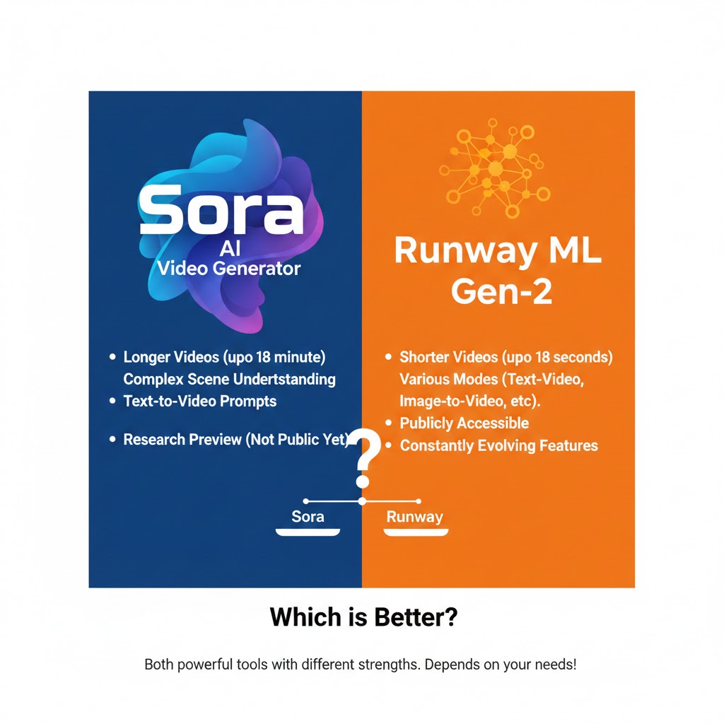 Sora AI Video Generator vs Runway