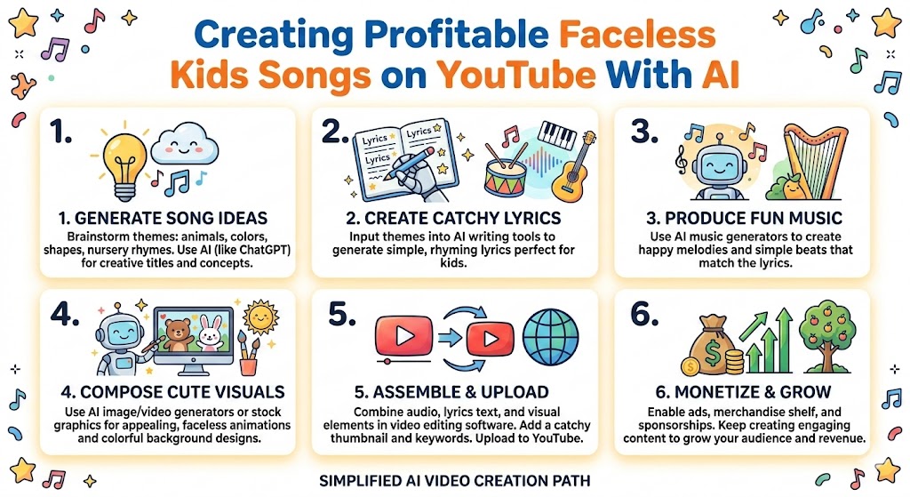 Create Profitable Faceless Kids Songs