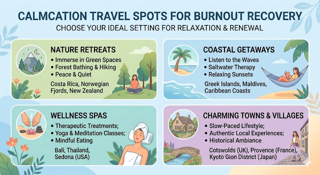 Calmcation Travel Spots