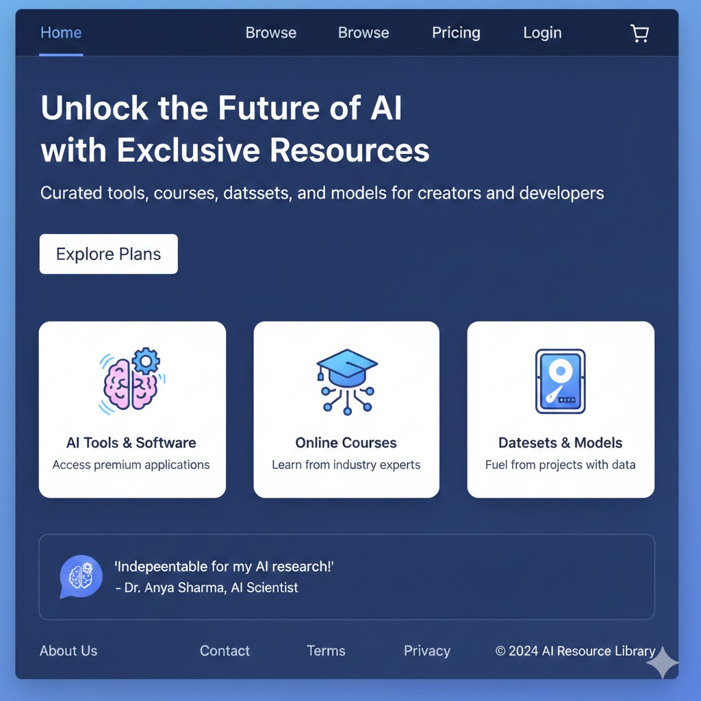 Create a Paid AI Resource Library
