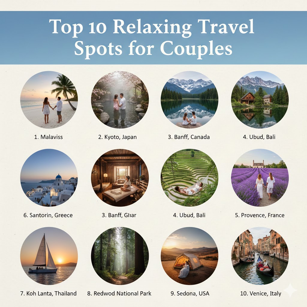 Top 10 Relaxing Travel Spots