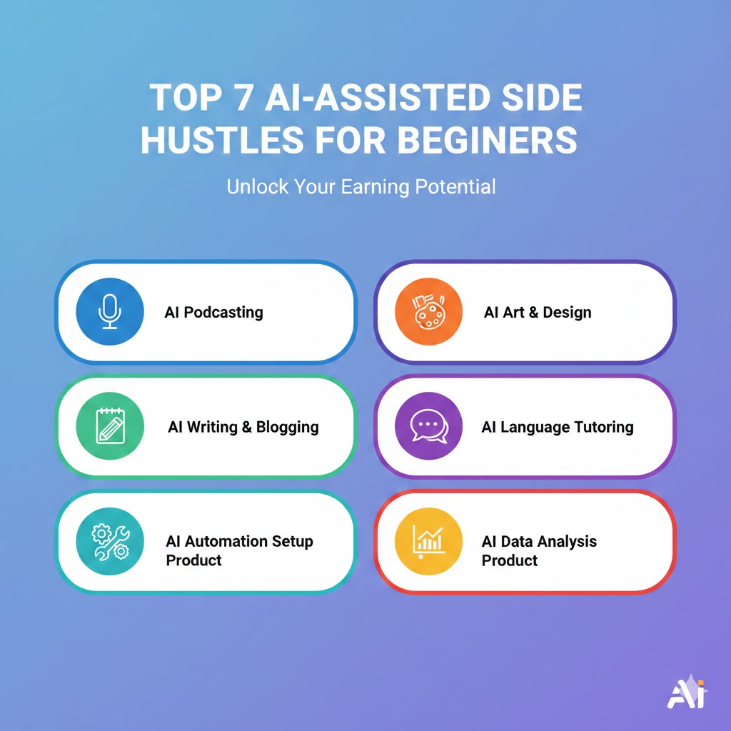 Top 7 AI-Assisted Side Hustles