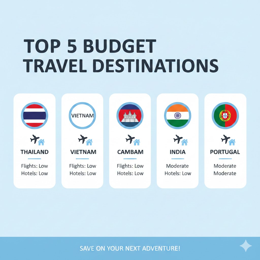 Countries for Cheap Flights and Low Hotel Prices