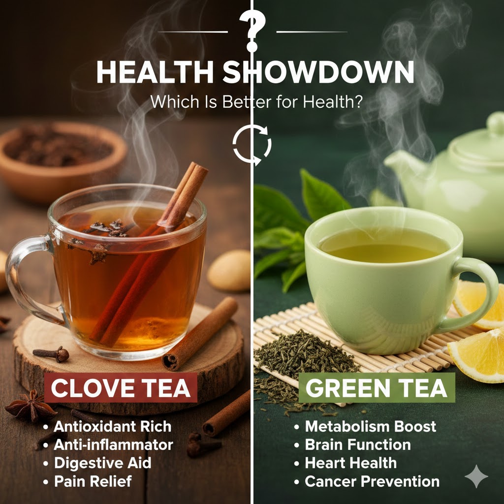 Clove Tea vs Green Tea