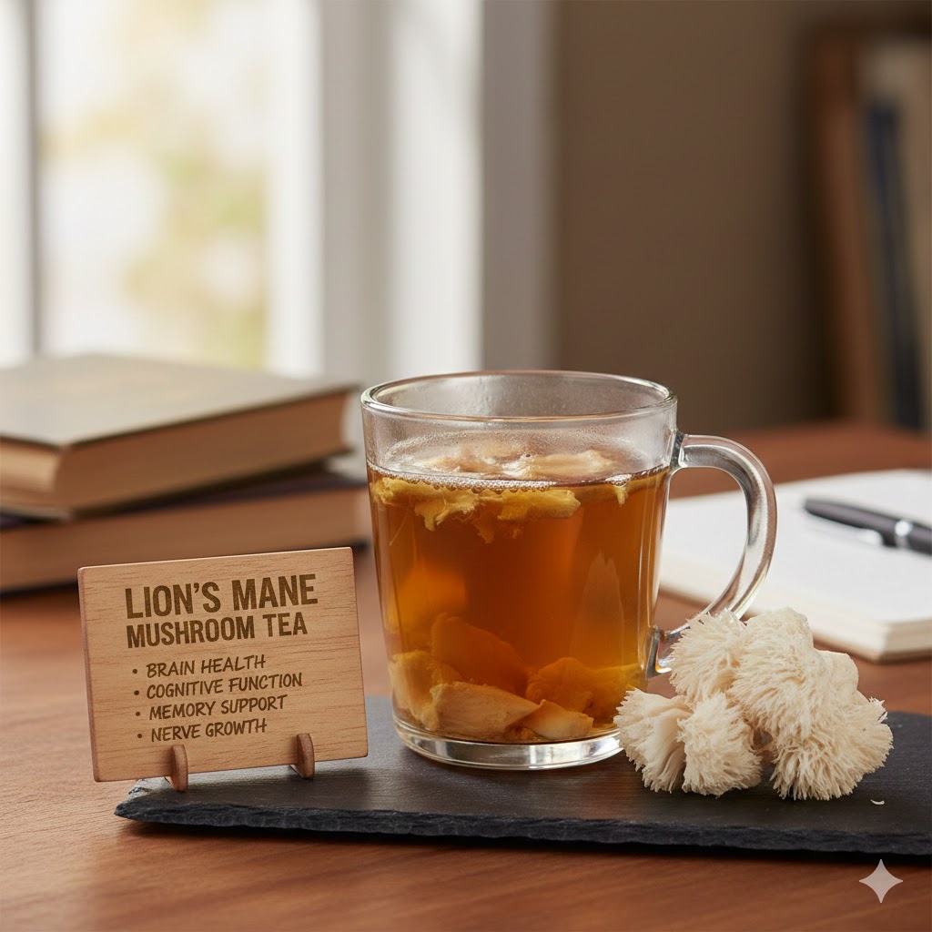 Lion Mane Mushroom Tea Benefits