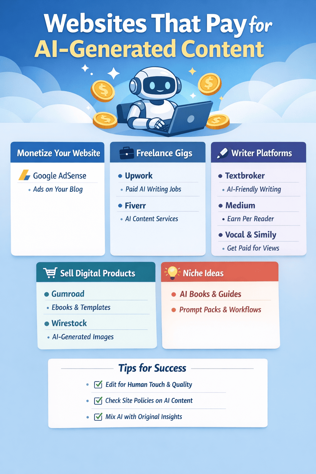 Websites That Pay for AI Generated Content