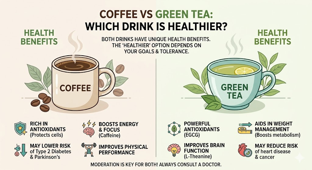 Coffee vs Green Tea