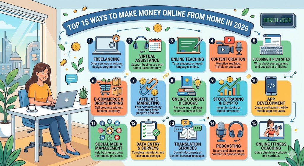 15 Ways to Make Money Online
