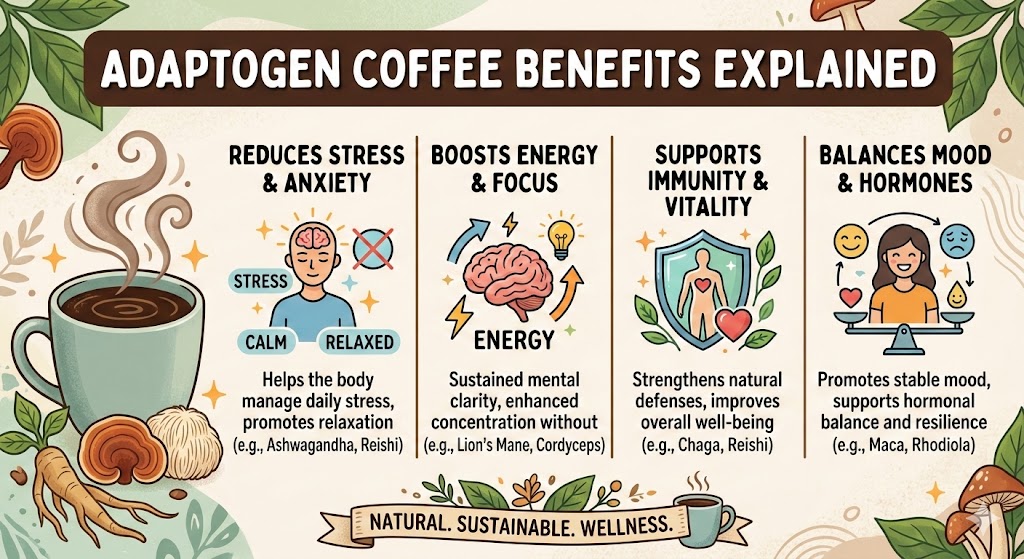 Adaptogen Coffee Benefits