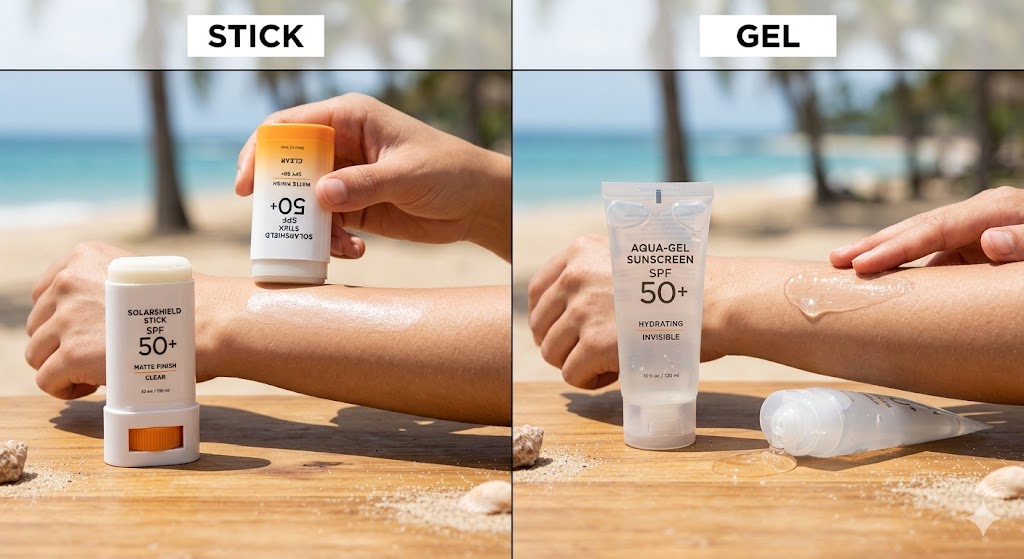 Sunscreen Stick vs Gel Sunscreen