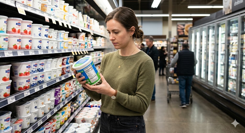 Choose fermented foods for gut health by reading labels