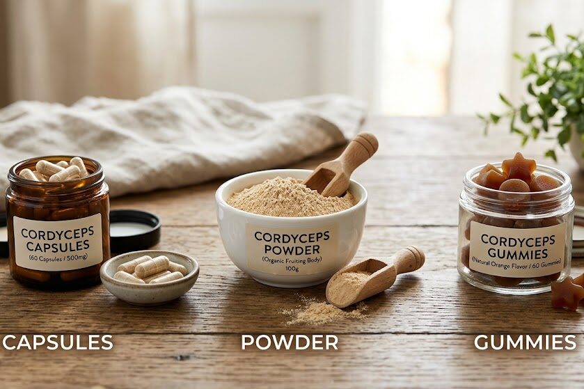 Choose cordyceps supplement format for goals