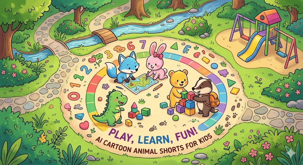 AI Cartoon Animal Shorts