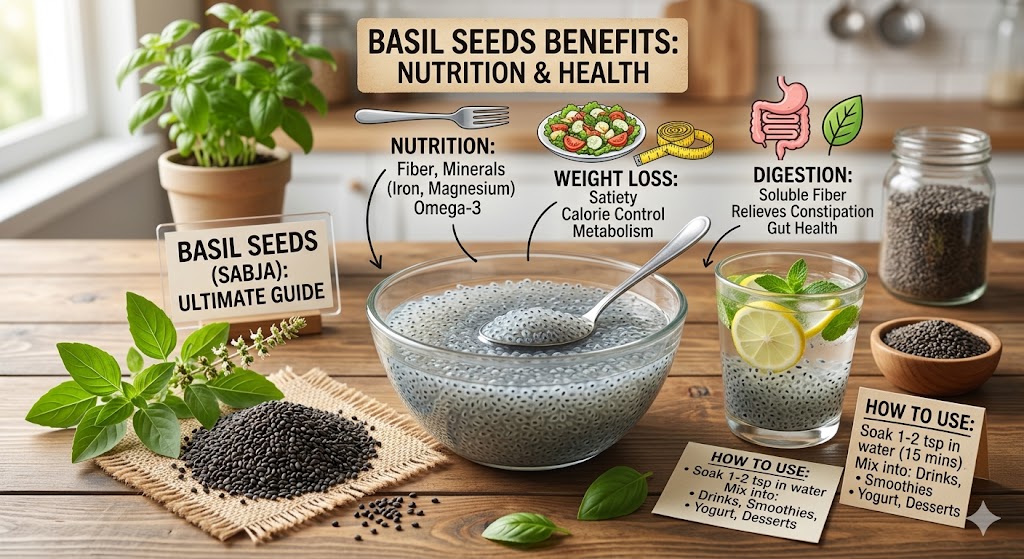 Basil Seeds Benefits
