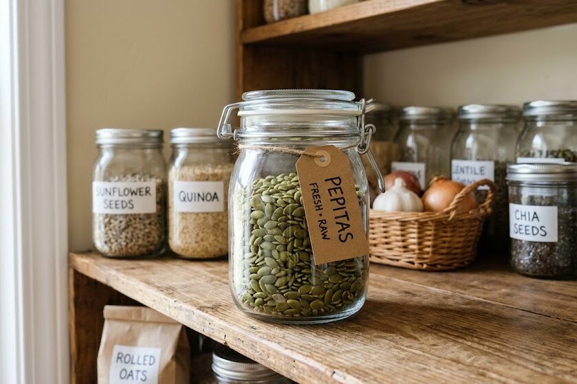 Store pepitas benefits freshness airtight container