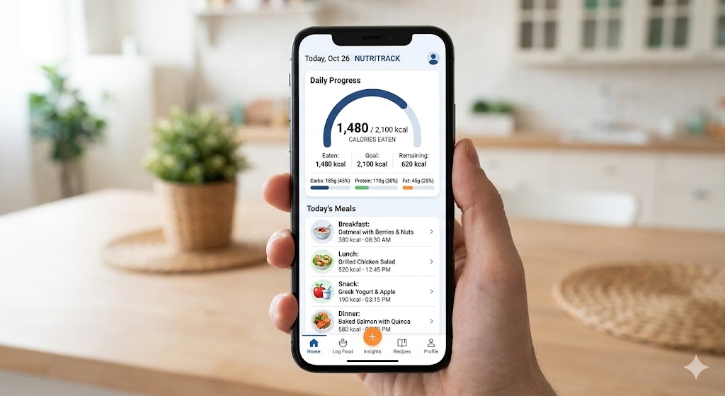 Track fasting mimicking diet progress with nutrition app
