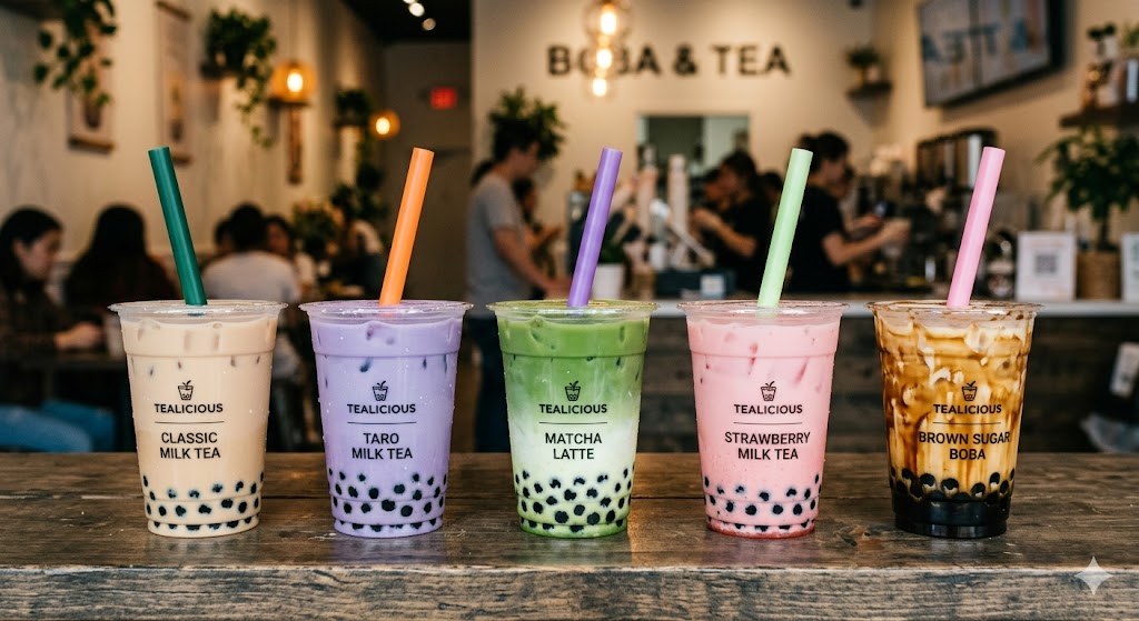 Compare best boba tea flavors side by side