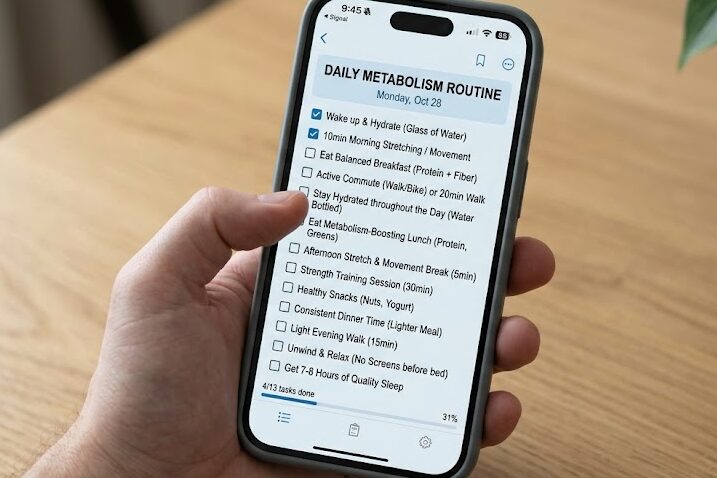 Track faster metabolism habits with daily routine
