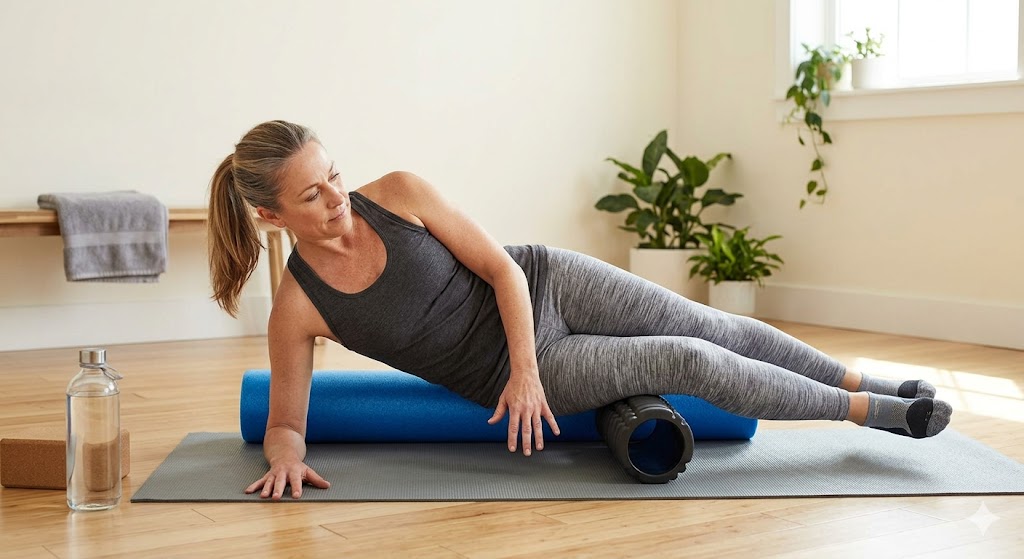 Foam roll sore muscles