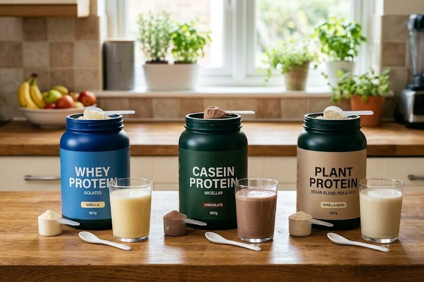 Compare protein powder for muscle growth types