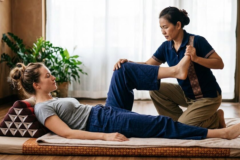 Try thai massage techniques for beginners