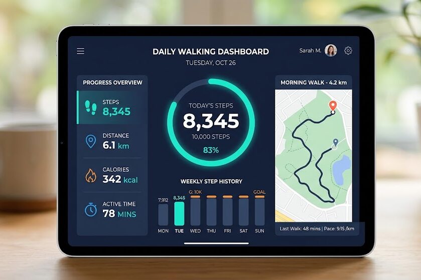 Track low intensity cardio morning exercise