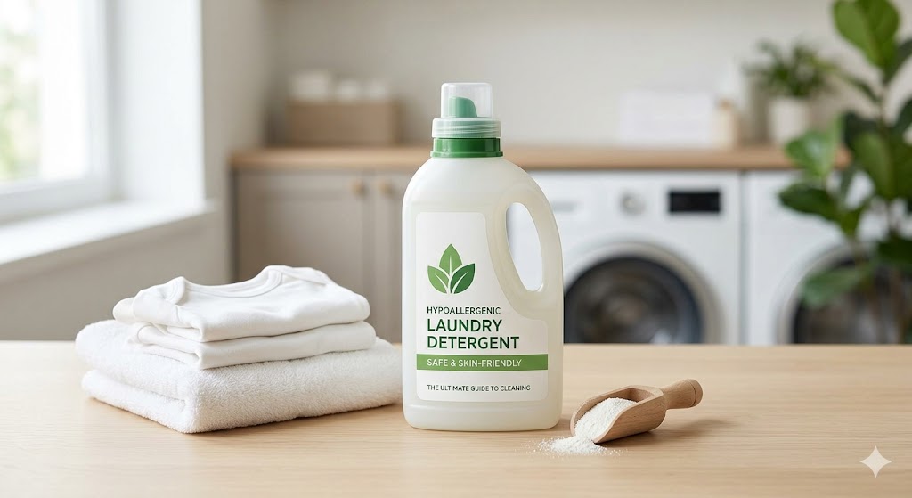 Hypoallergenic laundry detergent