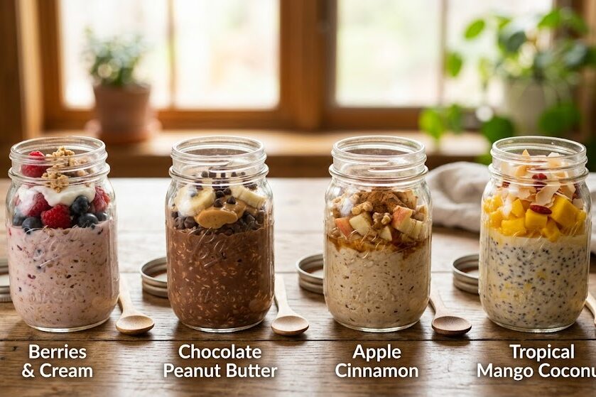 Customize healthy overnight oats recipe flavors