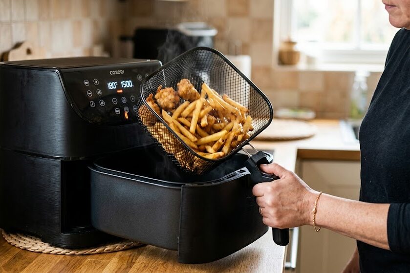 Improve crispy air fryer recipes with basket shaking