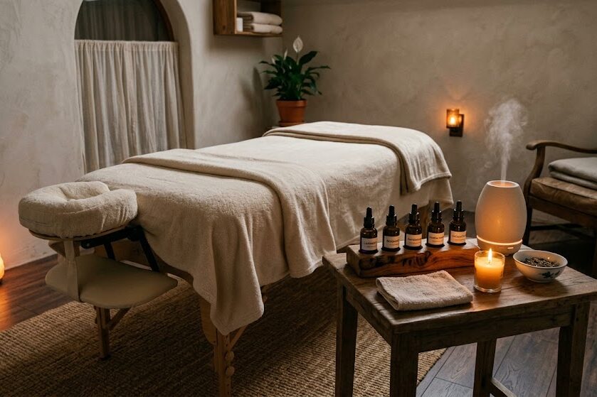 Experience aromatherapy massage spa relaxation